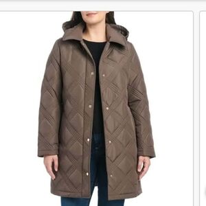 Jones New York Women's Belted Quilted Jacket
